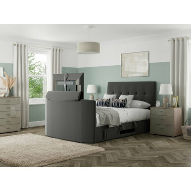 Arlington Ottoman Upholstered TV Bed Frame