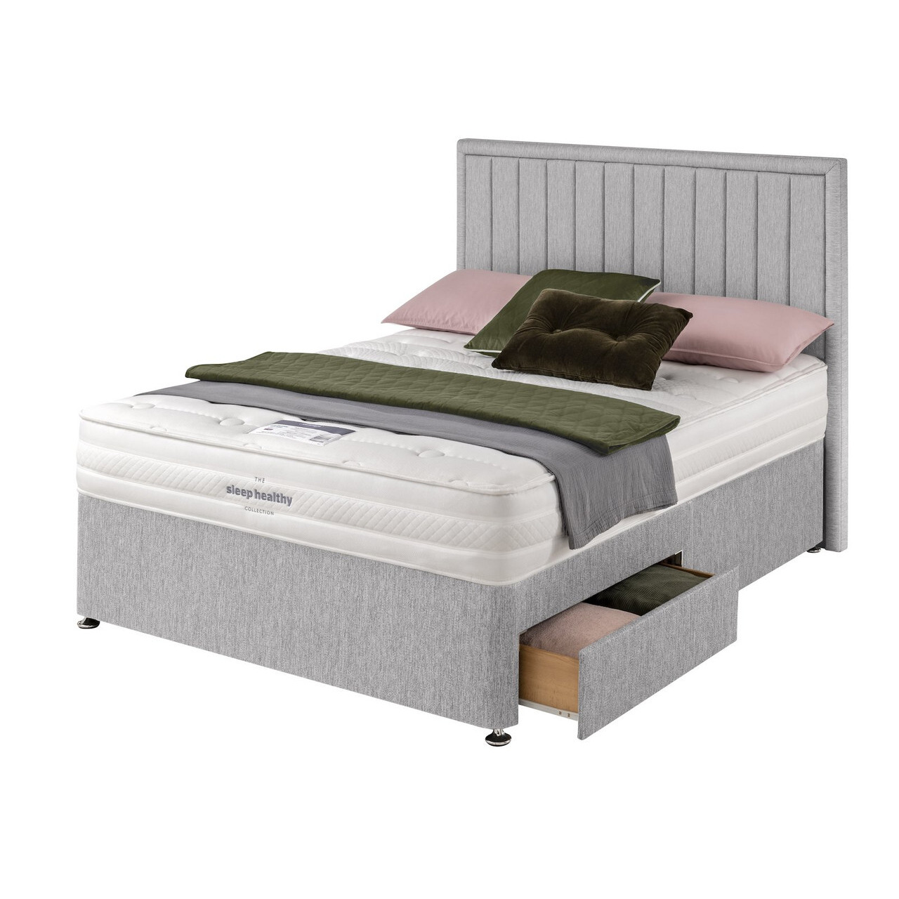 Silentnight Sleep Healthy Eco 600 Divan Bed Set - image 1