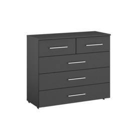 Lorenzo 3+2 Drawer Wide Chest of Drawers - thumbnail 1