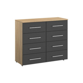 Lorenzo 4+4 Drawer Wide Chest of Drawers - thumbnail 2