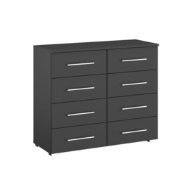 Lorenzo 4+4 Drawer Wide Chest of Drawers