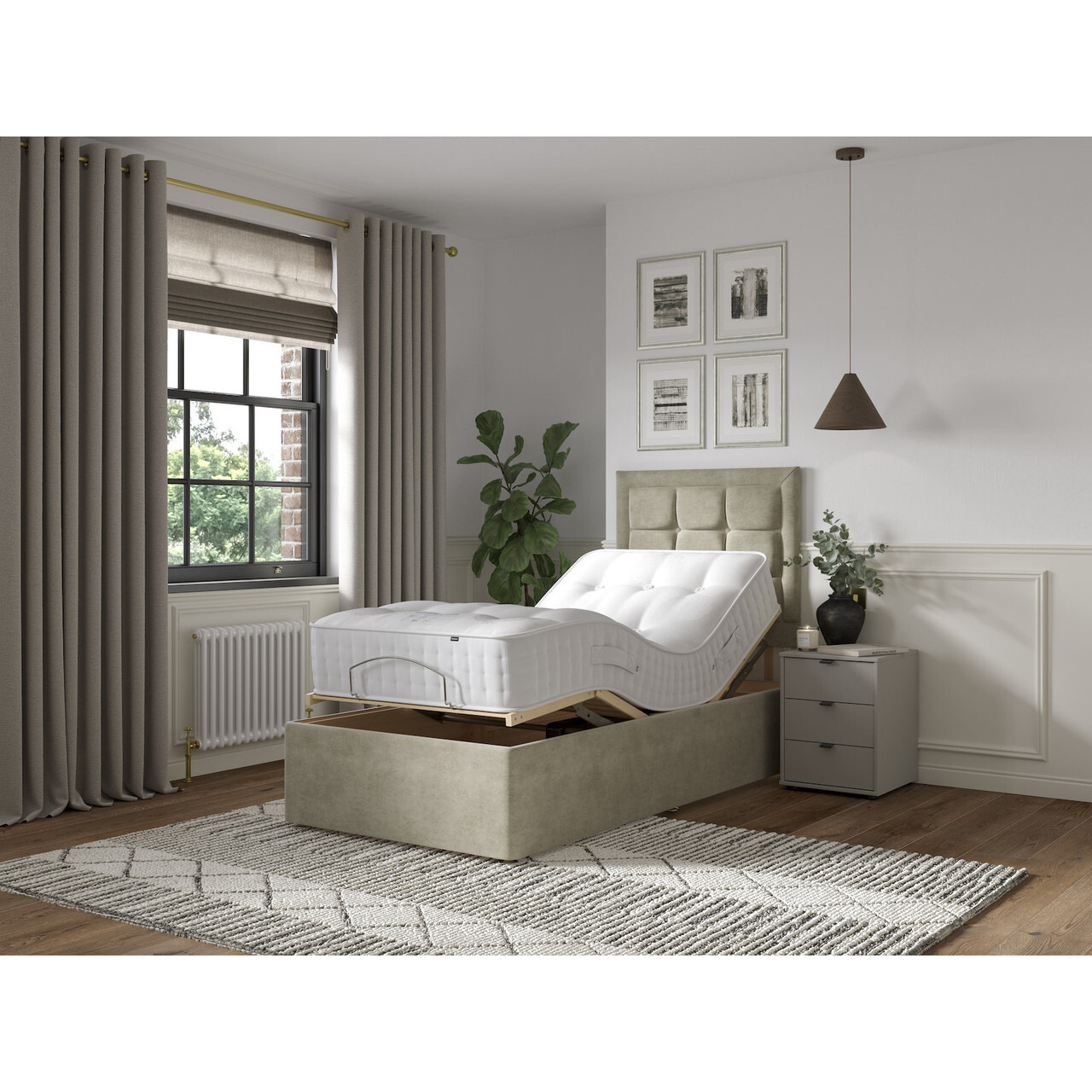 Postureflex 1000 Pocket Natural Divan Bed Set - image 1