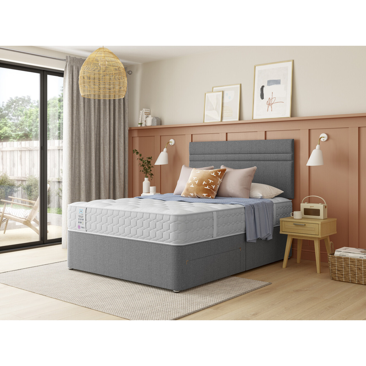 Sealy Brisbane Ortho Extra Firm Divan Bed Set - image 1