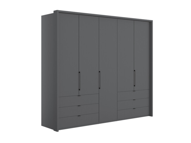 Emden 5 Door 6 Drawer Hinged Wardrobe - image 1
