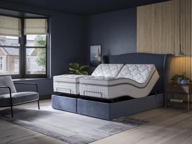 Tech Memory Motion Plushtop Adjustable Divan Set - image 1
