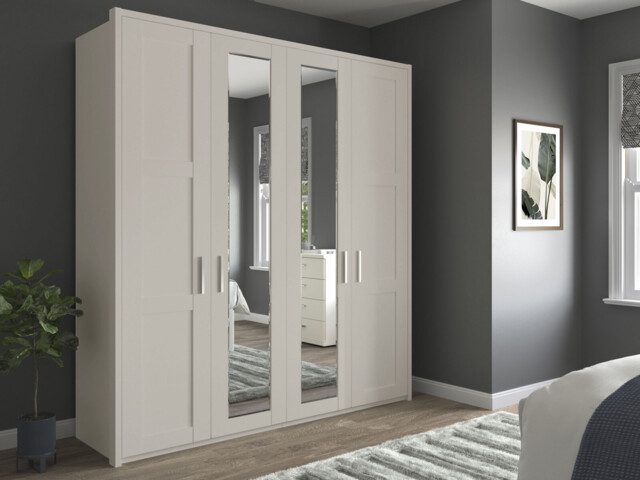 Alster 4 Door Hinged Wardrobe - image 1