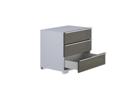 Sicily 3 Drawer Bedside Table - thumbnail 3