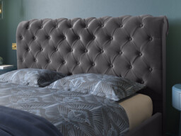 Penelope Upholstered Sleigh Bed Frame - thumbnail 3