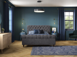 Penelope Upholstered Sleigh Bed Frame - thumbnail 2