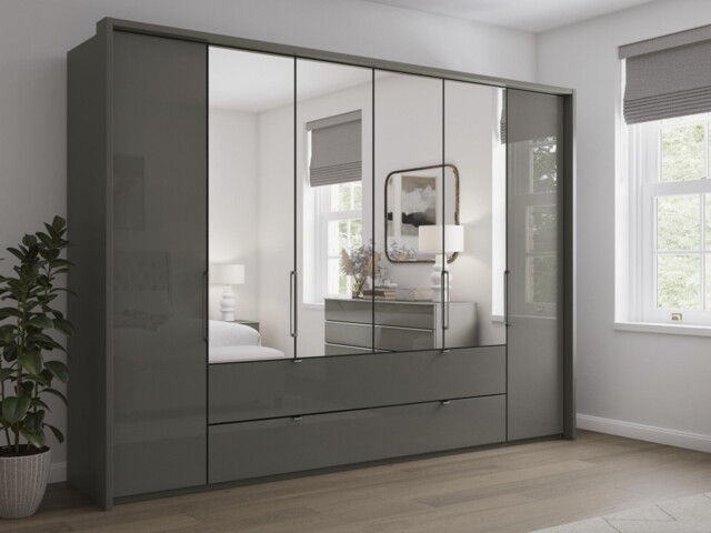 Sicily 6 Door Bi-Fold Wardrobe - image 1