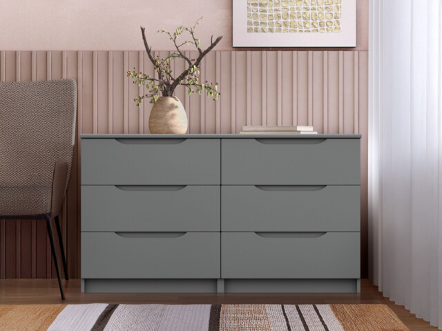 Radfield 3+3 Drawer Chest Of Drawers - image 1