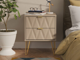 Bexley 2 Drawer Bedside Table - thumbnail 1