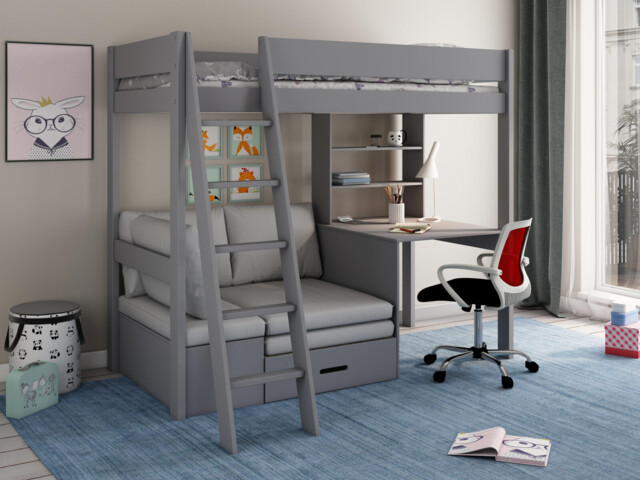 Rory Highsleeper Desk Bed Frame - image 1