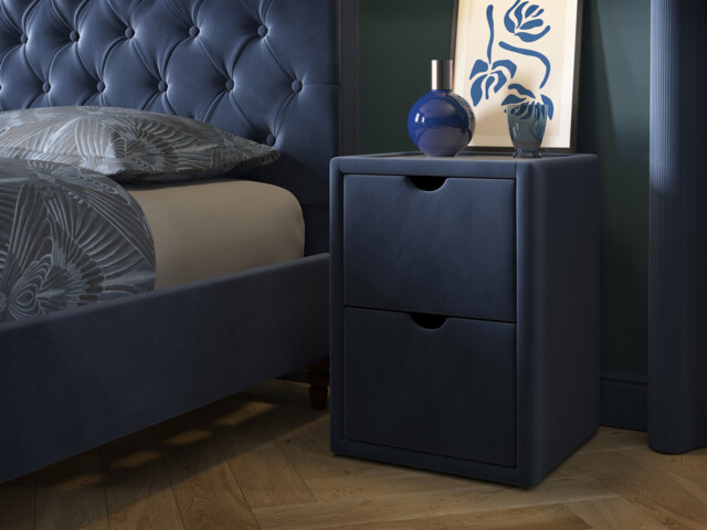 Upholstered Bedside Table - image 1