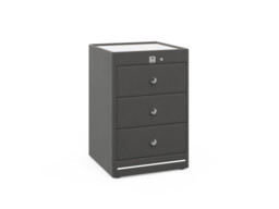 Kuban 3 Drawer USB-C Bedside Table - thumbnail 2