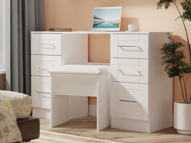 Santana 3 + 3 Drawer Dressing Table - image 1