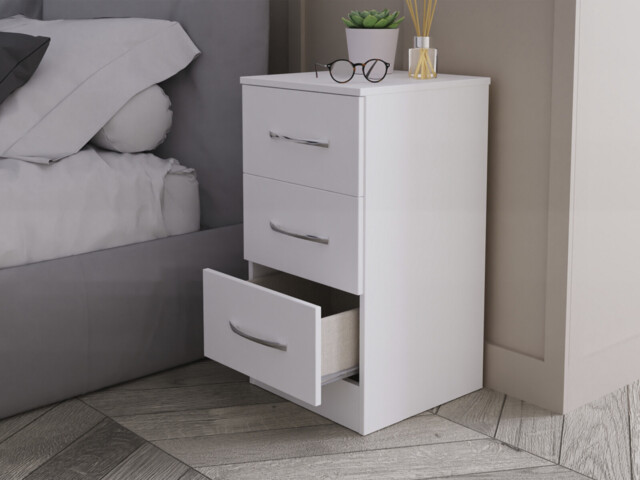 Ferrara 3 Drawer Bedside Cabinet - image 1