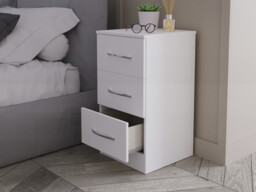 Ferrara 3 Drawer Bedside Cabinet - thumbnail 1