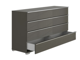 Sicily 4 Drawer Wide Chest of Drawers - thumbnail 3