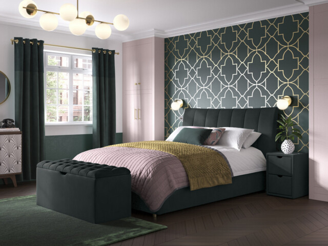 Bella Upholstered Ottoman Bed Frame - image 1