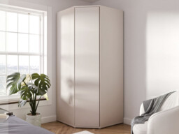 Emille 1 Door Hinged Corner Wardrobe - thumbnail 1