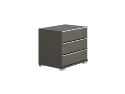 Sicily 3 Drawer Bedside Table - thumbnail 2