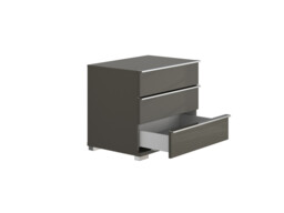 Sicily 3 Drawer Bedside Table - thumbnail 3