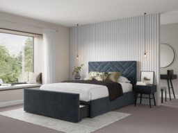 Hatson End Drawer Bed Frame - thumbnail 1