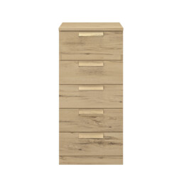 Bergen 5 Drawer Narrow Chest of Drawers - thumbnail 2