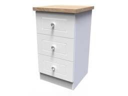 Andria 3 Drawer Bedside Cabinet - thumbnail 2