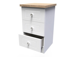 Andria 3 Drawer Bedside Cabinet - thumbnail 3
