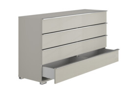 Sicily 4 Drawer Wide Chest of Drawers - thumbnail 3