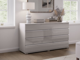 Sicily 4 Drawer Wide Chest of Drawers - thumbnail 1