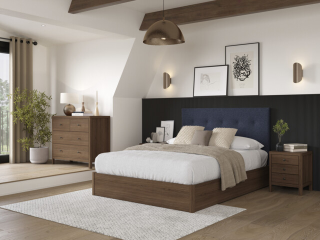 Corrigan Buttoned Ottoman Bed Frame - image 1