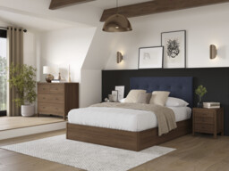 Corrigan Buttoned Ottoman Bed Frame - thumbnail 1