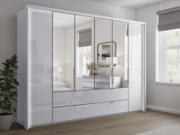 Sicily 6 Door Bi-Fold Wardrobe