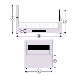 Esther Ottoman TV Bed Frame - thumbnail 3
