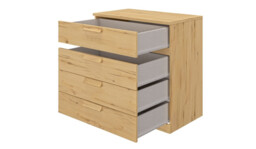 Bergen 4 Drawer Wide Chest of Drawers - thumbnail 3