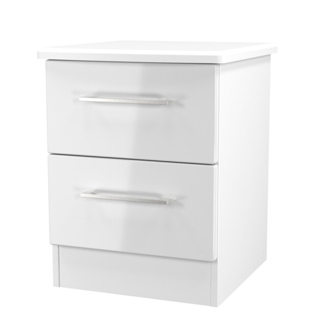 Avena 2 Drawer Bedside Cabinet - image 1