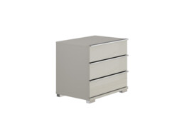 Sicily 3 Drawer Bedside Table - thumbnail 2