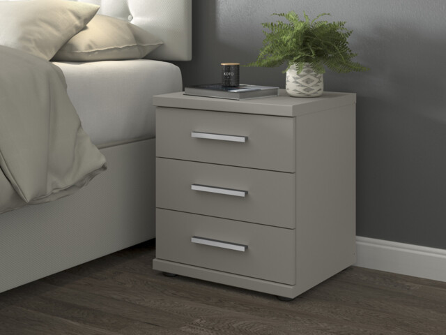 Alster 3 Drawer Bedside Cabinet - image 1