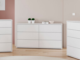 Emille 3+3 Drawer Chest Of Drawers - thumbnail 1