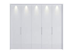 Sicily 5 Door Bi-Fold Wardrobe - thumbnail 3