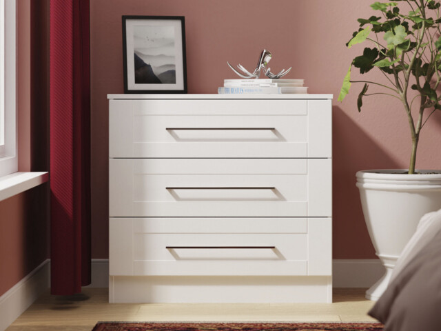 Santana 3 Drawer Wide Chest of Drawers - image 1