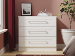 Santana 3 Drawer Wide Chest of Drawers - thumbnail 1