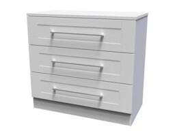 Santana 3 Drawer Wide Chest of Drawers - thumbnail 2