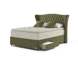 Hypnos Luxurious Earth 03 Divan Bed Set On Castors - thumbnail 2