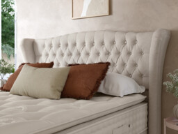 Staples & Co Belgravia Buttoned Hotel Height Split Headboard - thumbnail 1