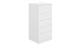 Bergen 5 Drawer Narrow Chest of Drawers - thumbnail 3
