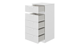 Bergen 5 Drawer Narrow Chest of Drawers - thumbnail 1